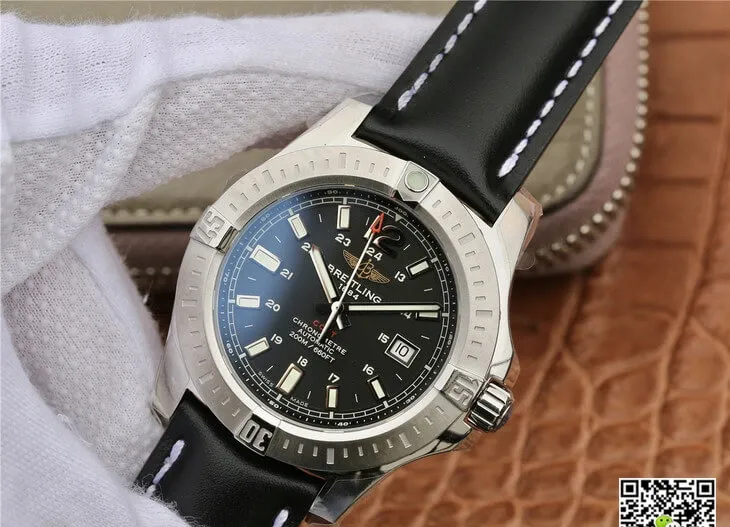 Breitling Colt Automatic A1738811 BD44 435X A20BA.1 GF Factory 1:1 Best Edition Replica Watch Black Strap